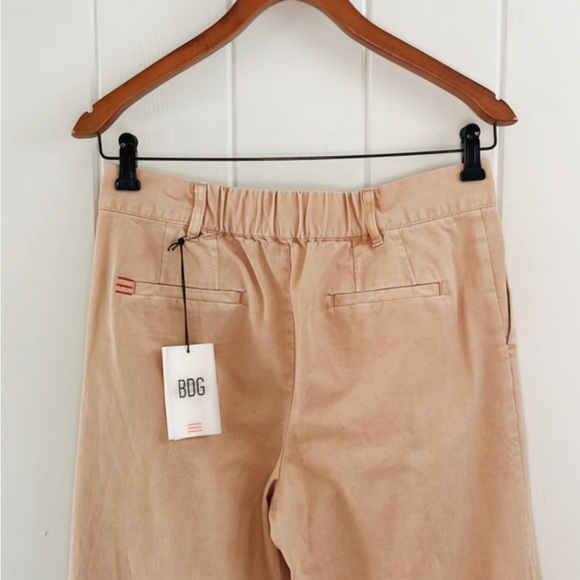 BDG Urban Outfitters NWT Logan Pleated Chino Grandpa Pant Wide Leg Khaki Women S - Picture 8 of 16